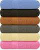 QUBA LINEN Bamboo Cotton Bath Towels-27x54inch - 6 Pack Shower Towels