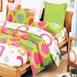 Blancho Bedding - [Rhythm of Colors] 100% Cotton 2PC Mini Comforter Cover/Duvet Cover Set (Twin Size)