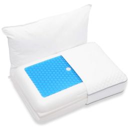 Adjustable Memory Foam Pillows 5-Layer Cores Gel-Infused Surface Cotton Cover Cooling Bed Pillow For Sleeping