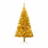 Artificial Christmas Tree with Stand Gold 59.8" PET