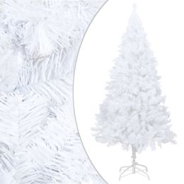 Artificial Christmas Tree with Thick Branches White 70.9" PVC