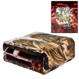 Flannel Fleece Plush Blanket - Alaska Favorites - QUEEN BED 79"x 95" - Lightweight Microfiber Blanket For Beds, Sofa, Couch, Picnic, Camping