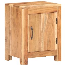 Bedside Cabinet 15.7"x11.8"x19.7" Solid Acacia Wood