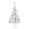 Artificial Christmas Tree with LEDs&Ball Set 47.2" 230 Branches