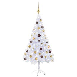 Artificial Christmas Tree with LEDs&Ball Set 47.2" 230 Branches