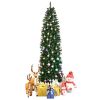 Artificial Pointed PVC Pen Holder Pencil Christmas Tree 7.5-foot Holiday Indoor