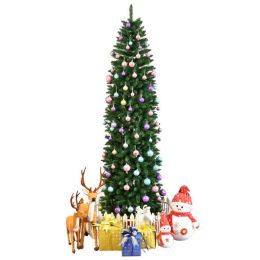 Artificial Pointed PVC Pen Holder Pencil Christmas Tree 7.5-foot Holiday Indoor