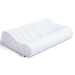 Power of Nature Slow Rebound Memory Foam Pillow Large White--YS