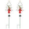 Christmas tree solar stake light