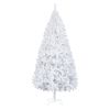 FCH 8ft Flocking Tied Light Christmas Tree RT