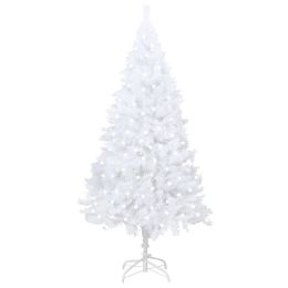 Artificial Christmas Tree with LEDs&Thick Branches White 94.5"