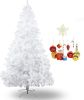 10' Premium Spruce Artificial Christmas Tree w/Metal Stand, White