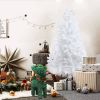 6 FT Premium Spruce Artificial Christmas Tree w/Metal Stand, White