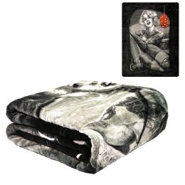 Plush Throw Blanket - Eye Candy - QUEEN BED 79"x 95" - Special Edition Faux Fur Blanket For Beds, Sofa, Couch, Picnic, Camping