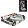 Plush Throw Blanket - Lady Warrior - QUEEN BED 79"x 95" - Special Edition Faux Fur Blanket For Beds, Sofa, Couch, Picnic, Camping