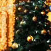 24Pcs/Box Christmas Glitter Ball Ornaments Xmas Tree Ball Hanging Party Decor US Random Color