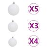 Artificial Christmas Tree with LEDs&Ball Set 59.1" 380 Branches