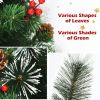 4 Feet Artificial Christmas Tree with Pine Cones and Red Berry Clusters