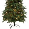 7.5ft Flocking Tied Light Christmas Tree--YS