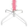 Slim Christmas Tree with LEDs Pink 82.7"