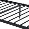 Metal Double Bed/Metal Platform Bed Frame/Foundation with HeadBoard & Footboard, NO Mattress