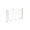 Twin Size Unique Flower Sturdy System Metal Bed Frame with Headboard and Footboard