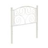 Twin Size Unique Flower Sturdy System Metal Bed Frame with Headboard and Footboard