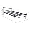 PRIMO TWIN FROSTED BED FRAME