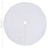 Christmas Tree Skirt White 48" Faux Fur