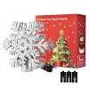 Christmas Tree Topper Sliver Snowflake pattern