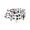 Animal storage stool for kids, ottoman bedroom furniture, cow style kids footstool