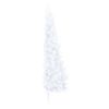 Artificial Half Christmas Tree with Stand White 70.8" PVC