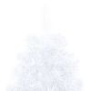 Artificial Half Christmas Tree with Stand White 70.8" PVC