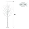 6 Feet 96 LED Lighted Birch Tree for Thanksgiving Decor Home Wedding Party Indoor Outdoor Christmas