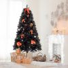 6ft 1600 Branch PVC Branch Iron Bracket Christmas Tree Black