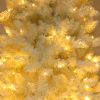 FCH 7.5ft Flocking Tied Light Christmas Tree RT