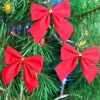 36Pcs 6cm Solid Color Bowknot Christmas Tree Garland Party Ornament Decoration