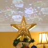 Christmas Tree Topper Golden Star pattern