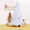 8 Ft High Christmas Tree 1500 Tips Decorate Pine Tree W/ Metal Legs, White