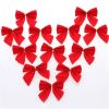 36Pcs 6cm Solid Color Bowknot Christmas Tree Garland Party Ornament Decoration