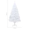 Artificial Christmas Tree with LEDs&Thick Branches White 94.5"