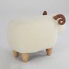 Kids Decorative Animal Sofa Stool, Ottoman Bedroom Furniture, Little Sheep Kids Footstool, Home Cartoon Chair with Solid Wood Legs, Decorative Footsto