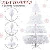 10' Premium Spruce Artificial Christmas Tree w/Metal Stand, White