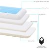 Adjustable Memory Foam Pillows 5-Layer Cores Gel-Infused Surface Cotton Cover Cooling Bed Pillow