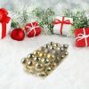 24Pcs/Box Christmas Glitter Ball Ornaments Xmas Tree Ball Hanging Party Decor US Random Color