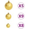 Artificial Christmas Tree with LEDs&Ball Set 47.2" 230 Branches