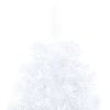 Artificial Half Christmas Tree with LED&Stand White 59" PVC