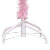 Artificial Christmas Tree with LEDs&Ball Set Pink 59.1" PVC