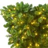 Upside Down Green Christmas Tree, with LED Warm White Lights, Reinforced Metal Base & Easy Assembly 6ft, w/1,000 Lush Branch Tips, 360 LED Lights