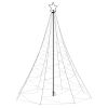 Christmas Tree with Metal Post 1400 LEDs Warm White 16.4'